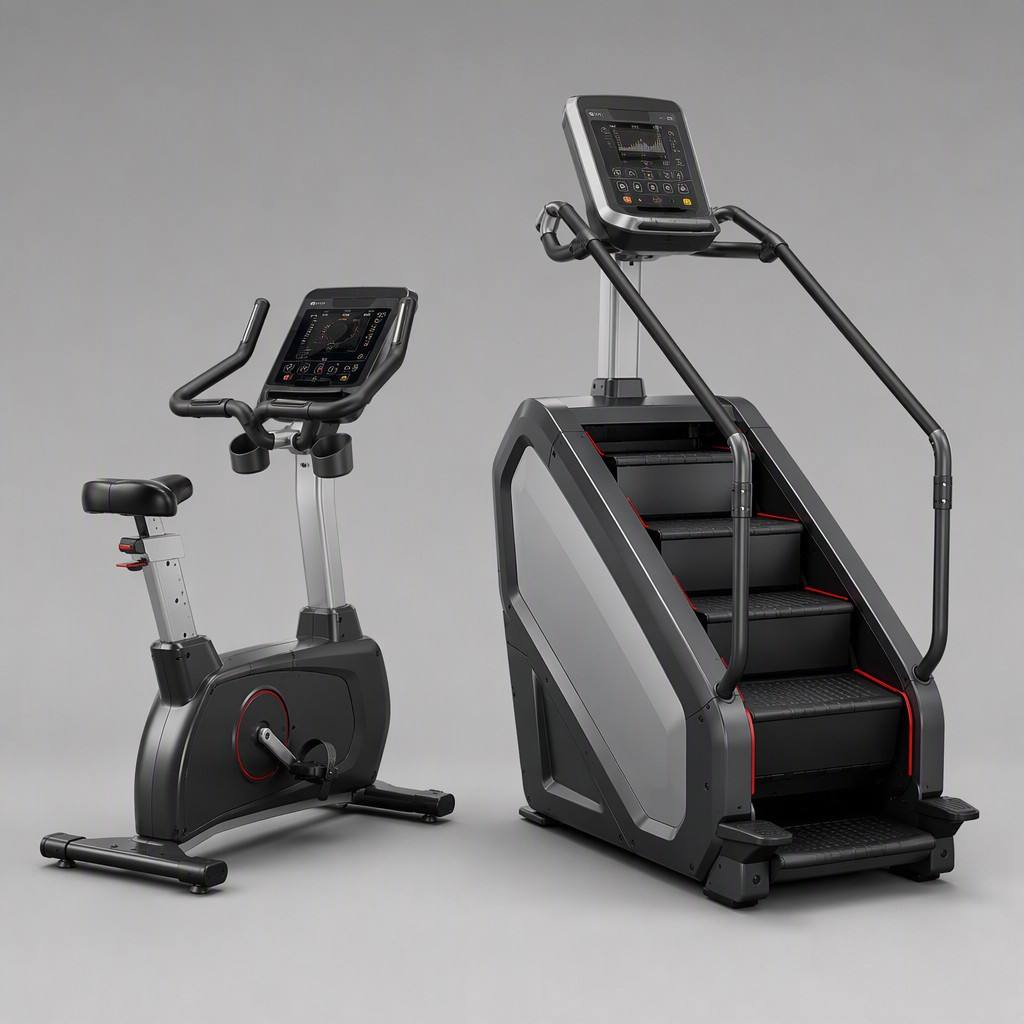 Fitness bikes and stair climbers